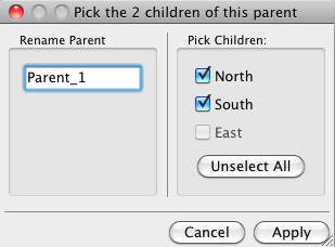 Parent_1 with 2 children checked
