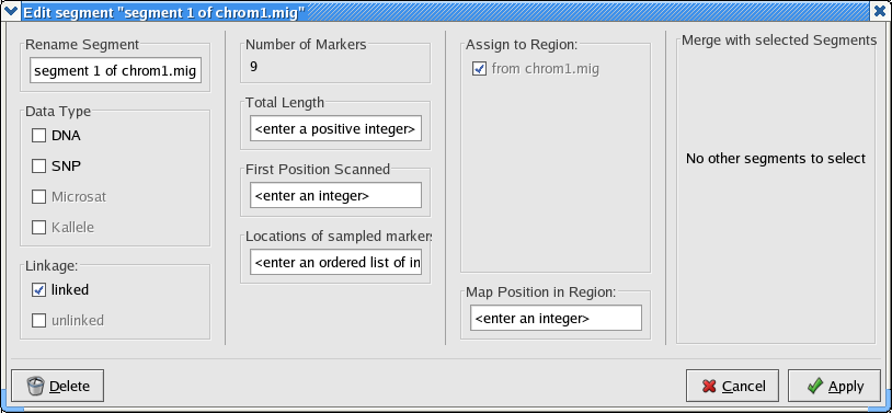 GUI converter segment panel